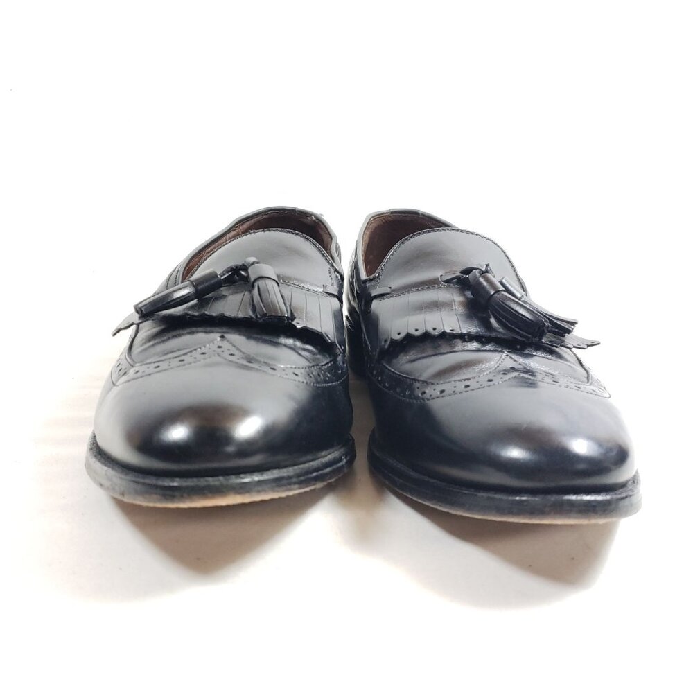 Allen Edmonds Mansfield Black Leather Tassel Loafers Mens  9.5 D Classic Wingtip - Picture 6 of 9